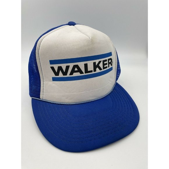 Walker Accessories Vintage Walker Mesh Trucker Hat Mufflers Auto